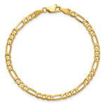 14k 4mm Flat Figaro Chain - Product Photo
