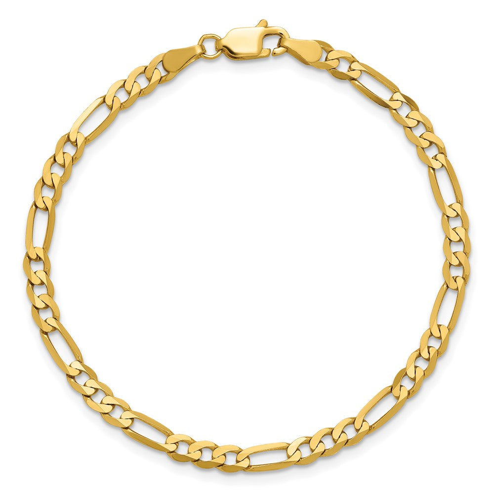 14k 4mm Flat Figaro Chain - Product Photo