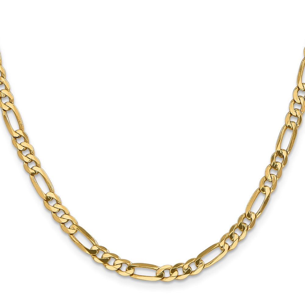14k 4.75mm Flat Figaro Chain - Product Photo