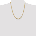 14k 4.75mm Flat Figaro Chain - Product Photo