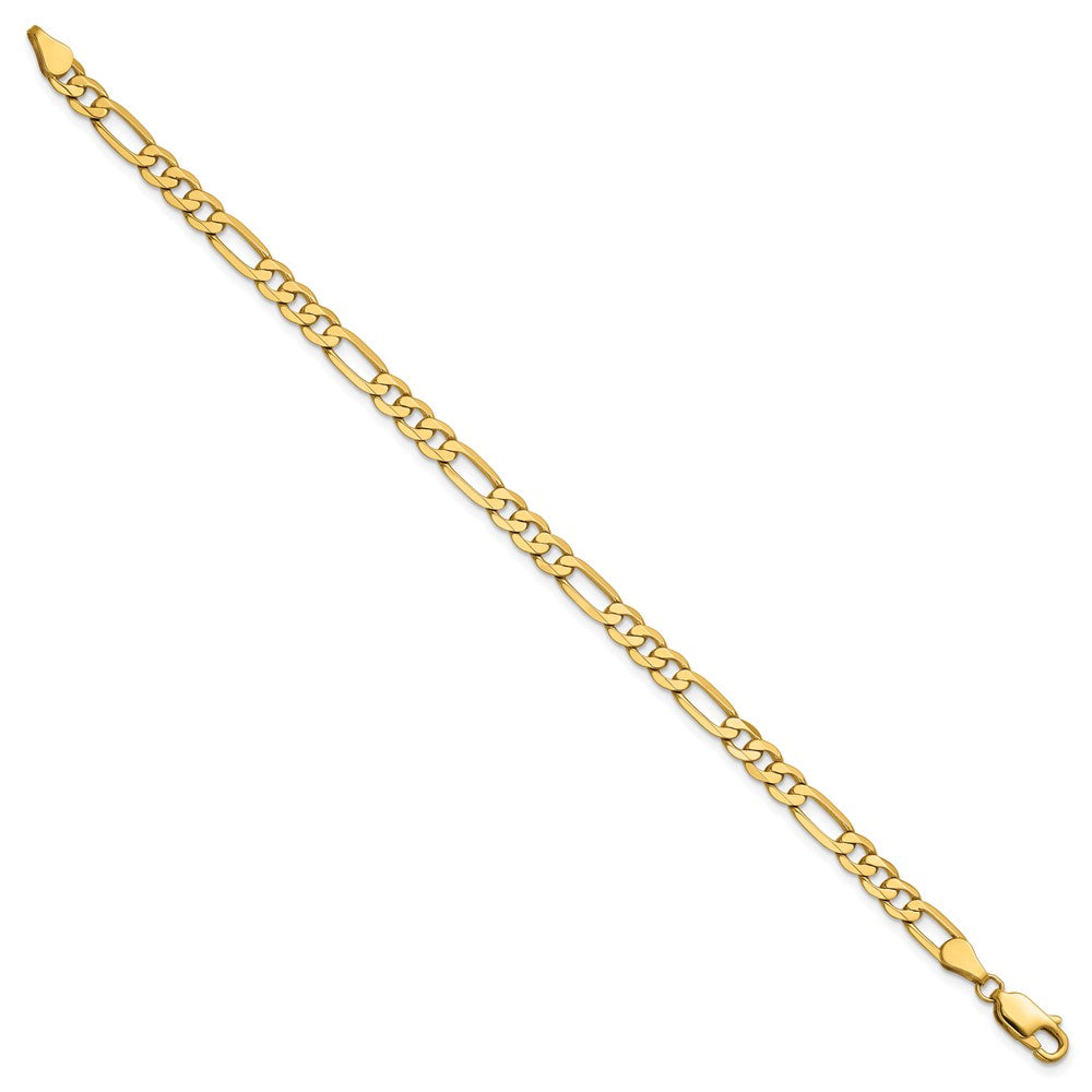 14k 4.75mm Flat Figaro Chain - Product Photo