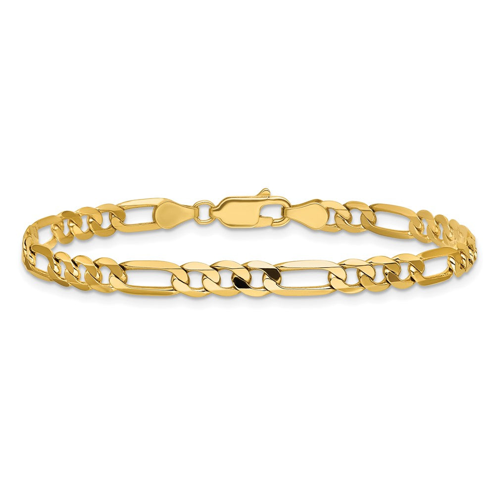 14k 4.75mm Flat Figaro Chain - Product Photo