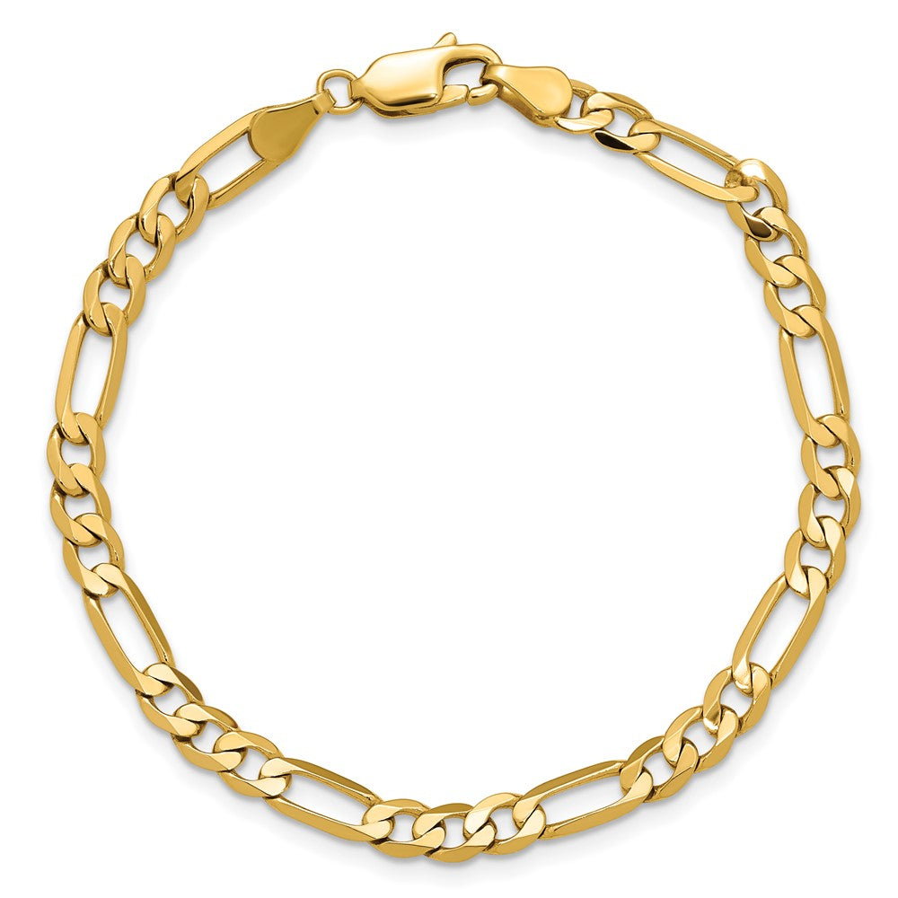 14k 4.75mm Flat Figaro Chain - Product Photo