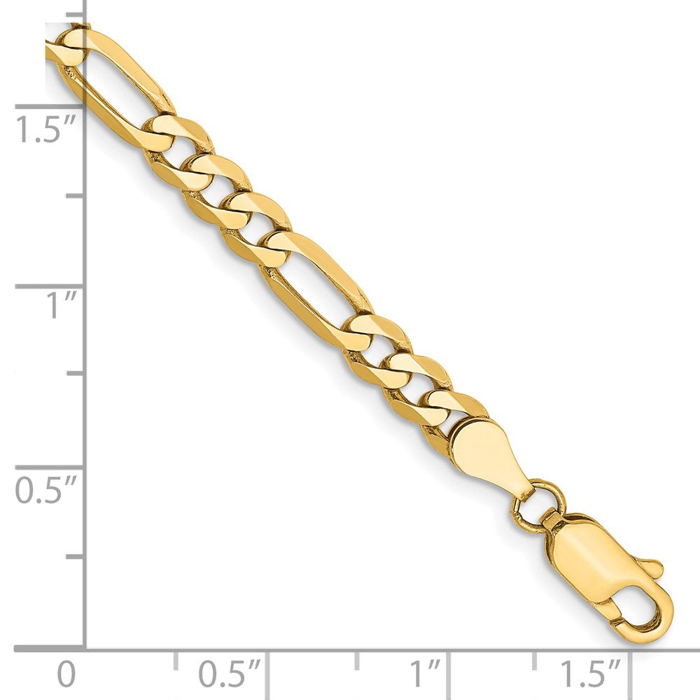 14k 4.75mm Flat Figaro Chain - Product Photo