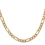 14k 5.25mm Flat Figaro Chain - Product Photo