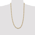 14k 5.25mm Flat Figaro Chain - Product Photo