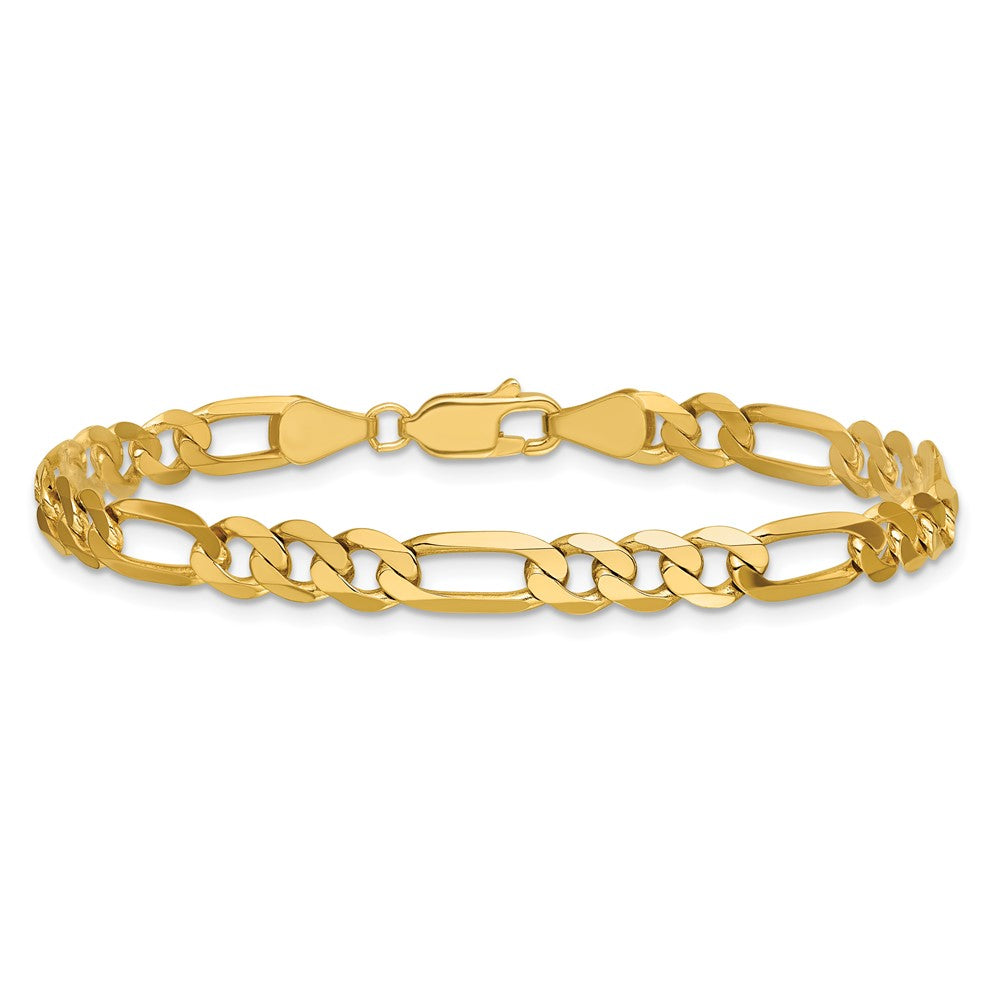 14k 5.25mm Flat Figaro Chain - Product Photo