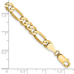 14k 5.25mm Flat Figaro Chain - Product Photo