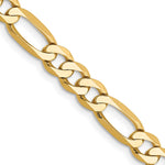 14k 5.25mm Flat Figaro Chain - Product Photo