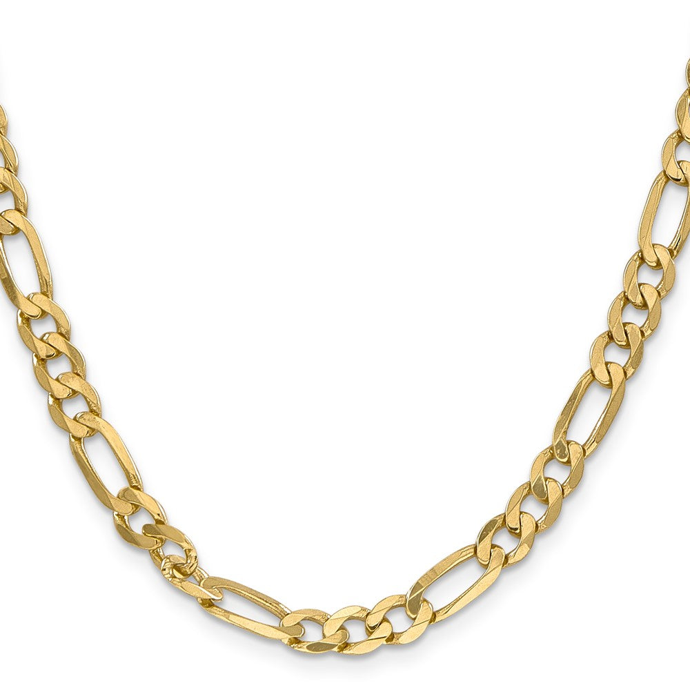 14k 6.25mm Flat Figaro Chain - Product Photo