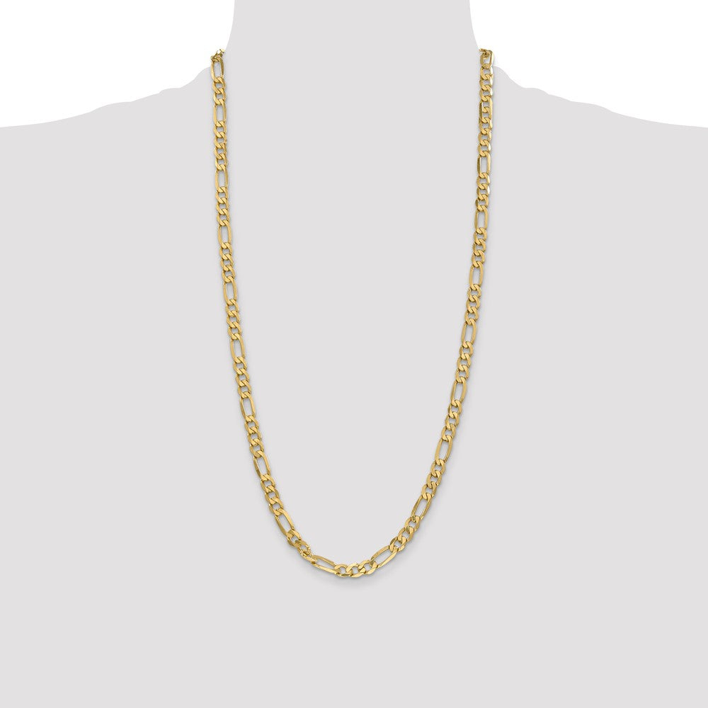 14k 6.25mm Flat Figaro Chain - Product Photo