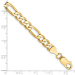 14k 6.25mm Flat Figaro Chain - Product Photo