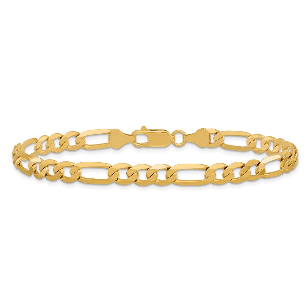 14k 6.25mm Flat Figaro Chain - Product Photo