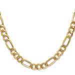 14k 7mm Flat Figaro Chain - Product Photo
