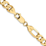 14k 7mm Flat Figaro Chain - Product Photo