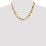 14k 7mm Flat Figaro Chain - Product Photo