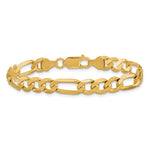 14k 7mm Flat Figaro Chain - Product Photo