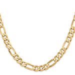 14k 7.5mm Flat Figaro Chain - Product Photo