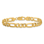 14k 7.5mm Flat Figaro Chain - Product Photo