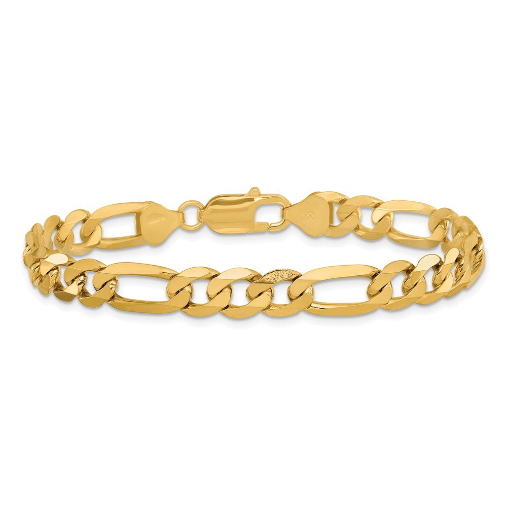 14k 7.5mm Flat Figaro Chain - Product Photo