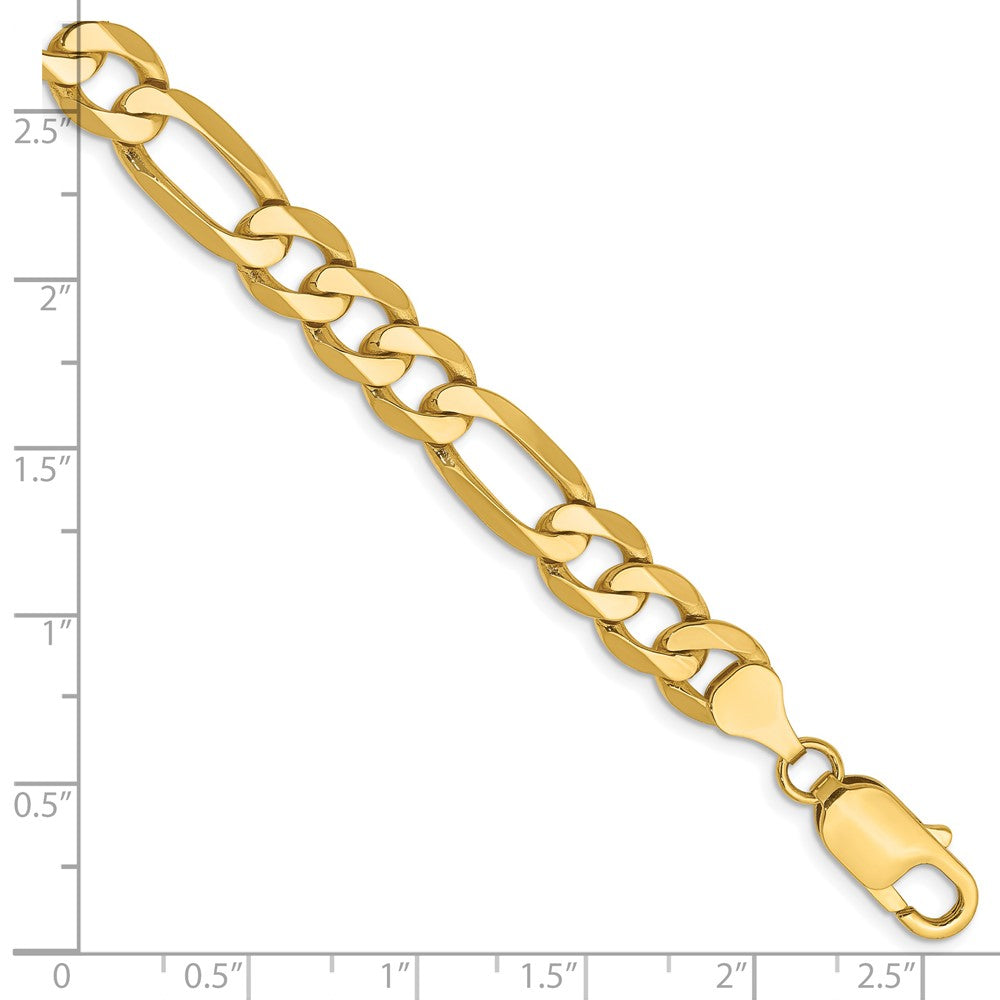 14k 7.5mm Flat Figaro Chain - Product Photo