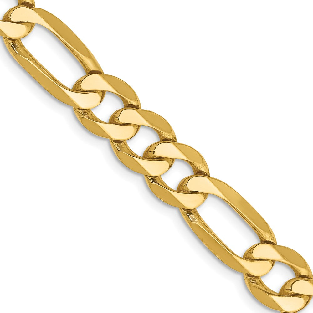 14k 7.5mm Flat Figaro Chain - Product Photo