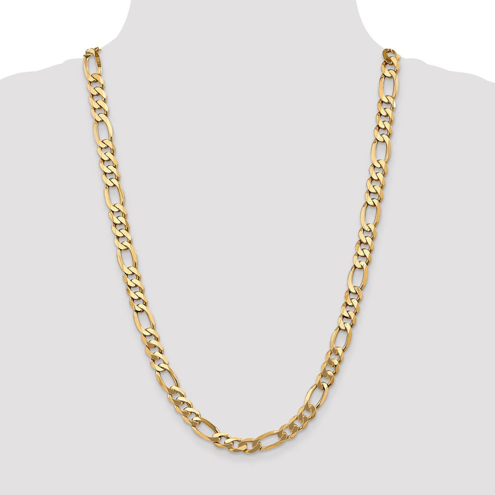 14k 8.75mm Flat Figaro Chain - Product Photo