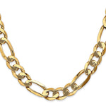 14k 10mm Flat Figaro Chain - Product Photo