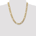 14k 10mm Flat Figaro Chain - Product Photo