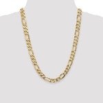 14k 10mm Flat Figaro Chain - Product Photo