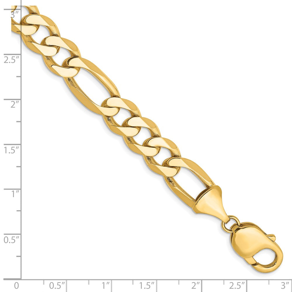 14k 10mm Flat Figaro Chain - Product Photo