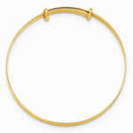 14K Yellow Gold Polished Expandable Baby Bangle - Product Photo