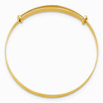 14K Yellow Gold Polished Diamond-Cut Expandable Baby Bangle - Product Photo
