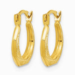 14K Yellow Gold Hinged Earrings - Product Photo