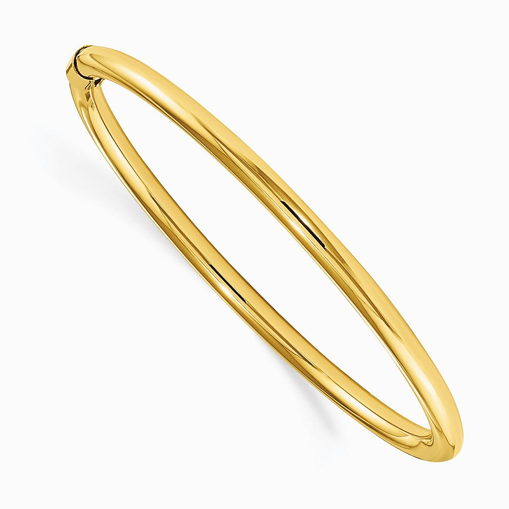 14K Yellow Gold 2.5mm Slip-on Baby Bangle