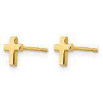 14k Madi K Children's Cross Post Earrings - Product Photo