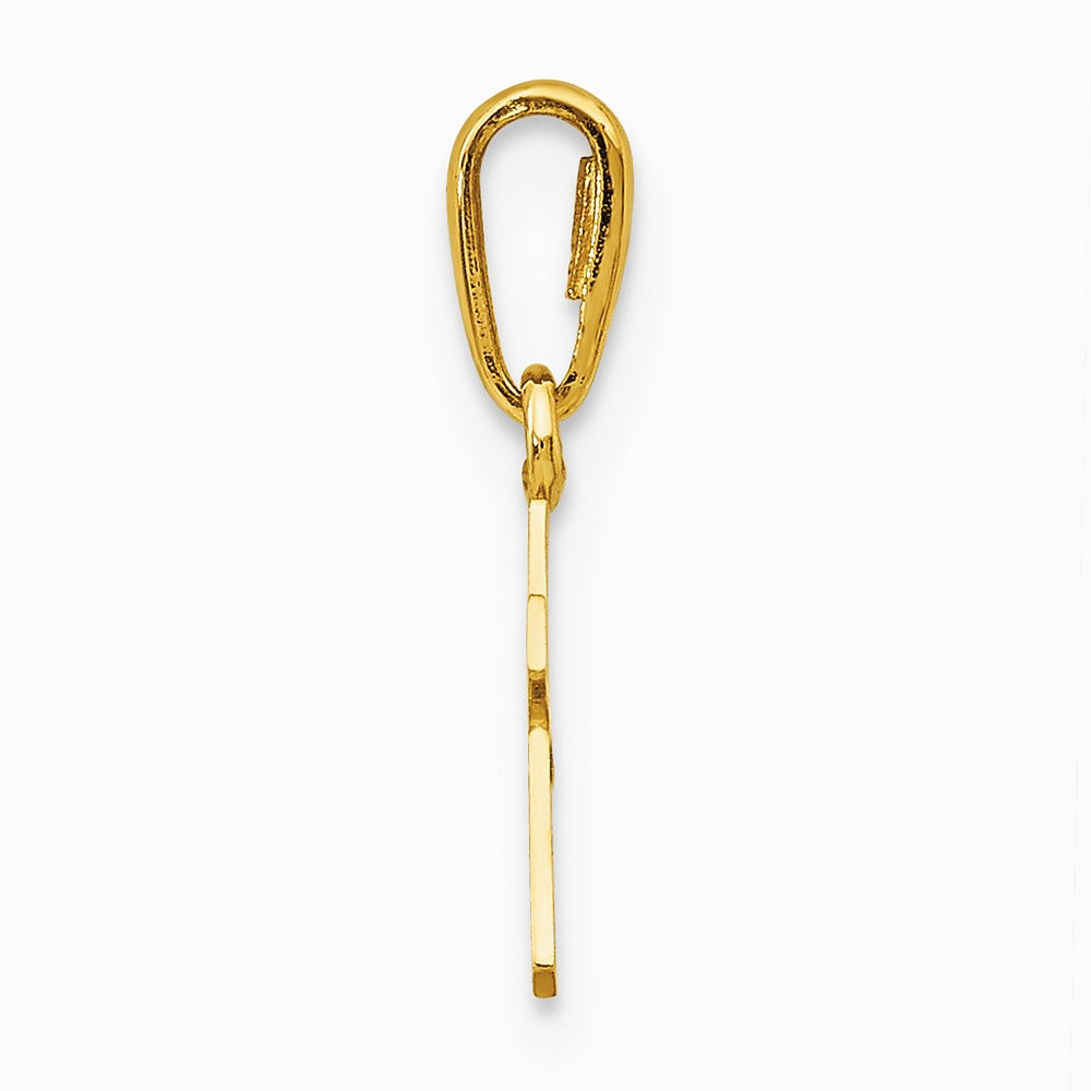 14K Yellow Gold Children's Cross Pendant - Product Photo