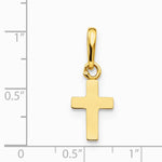 14K Yellow Gold Children's Cross Pendant - Product Photo