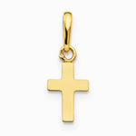 14K Yellow Gold Children's Cross Pendant - Product Photo