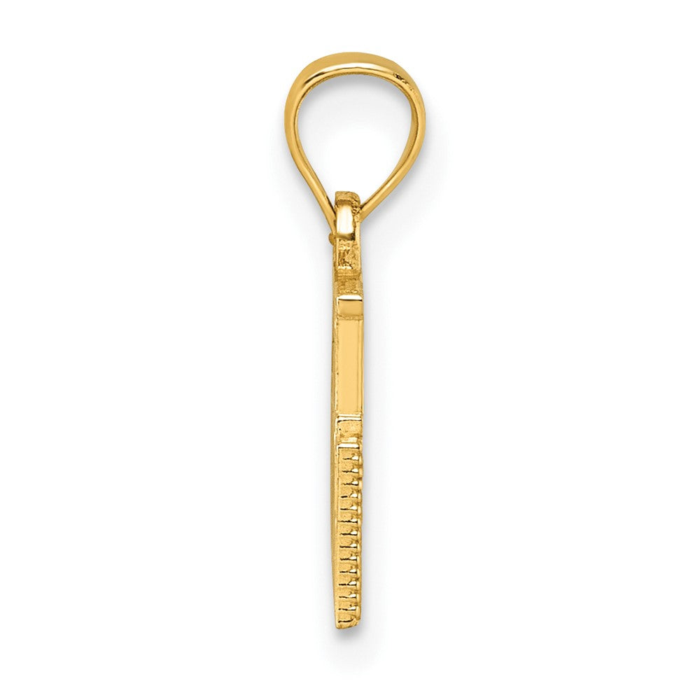 14K Yellow Gold Polished BOY MOM Pendant - Product Photo