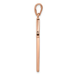 14K Rose Gold Cross Pendant - Product Photo