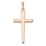 14K Rose Gold Cross Pendant - Product Photo