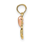 14K Two-tone MOM w/Heart Pendant - Product Photo