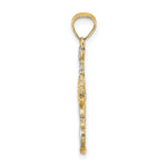 14K with White Rhodium Lobster Charm - Product Photo