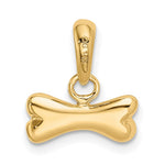 14k Dog Bone Pendant - Product Photo