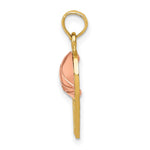 10K / 14K Two-tone Basketball Hoop with Ball Pendant - Product Photo
