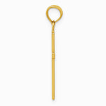 10K / 14K Yellow Gold 3-D Cross Pendant - Product Photo