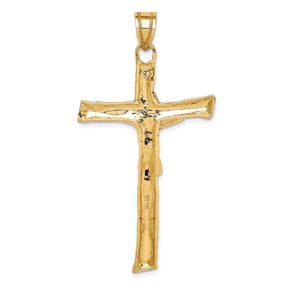 14K Yellow Gold Crucifix Pendant - Product Photo
