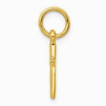 10K / 14K Yellow Gold Small Cross Charm - Product Photo