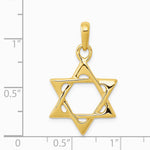 10K / 14K Yellow Gold Star of David Pendant - Product Photo